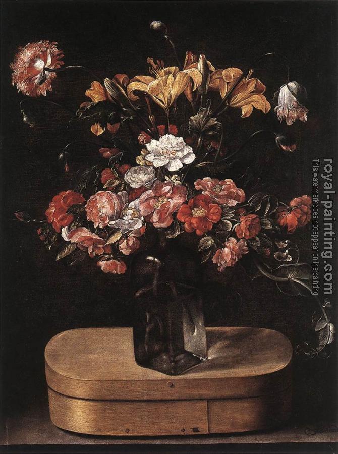 Jacques Linard : Bouquet on Wooden Box